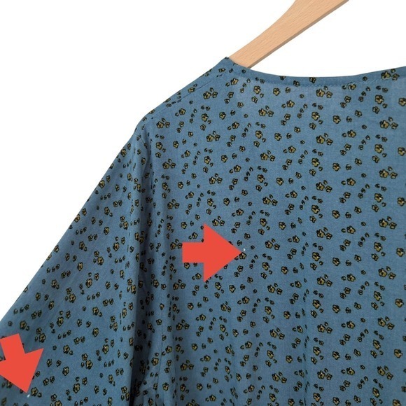 NWT Natural Life Romper Blue Floral Print V Neck Short Jumpsuit Size L Boho - Picture 4 of 8